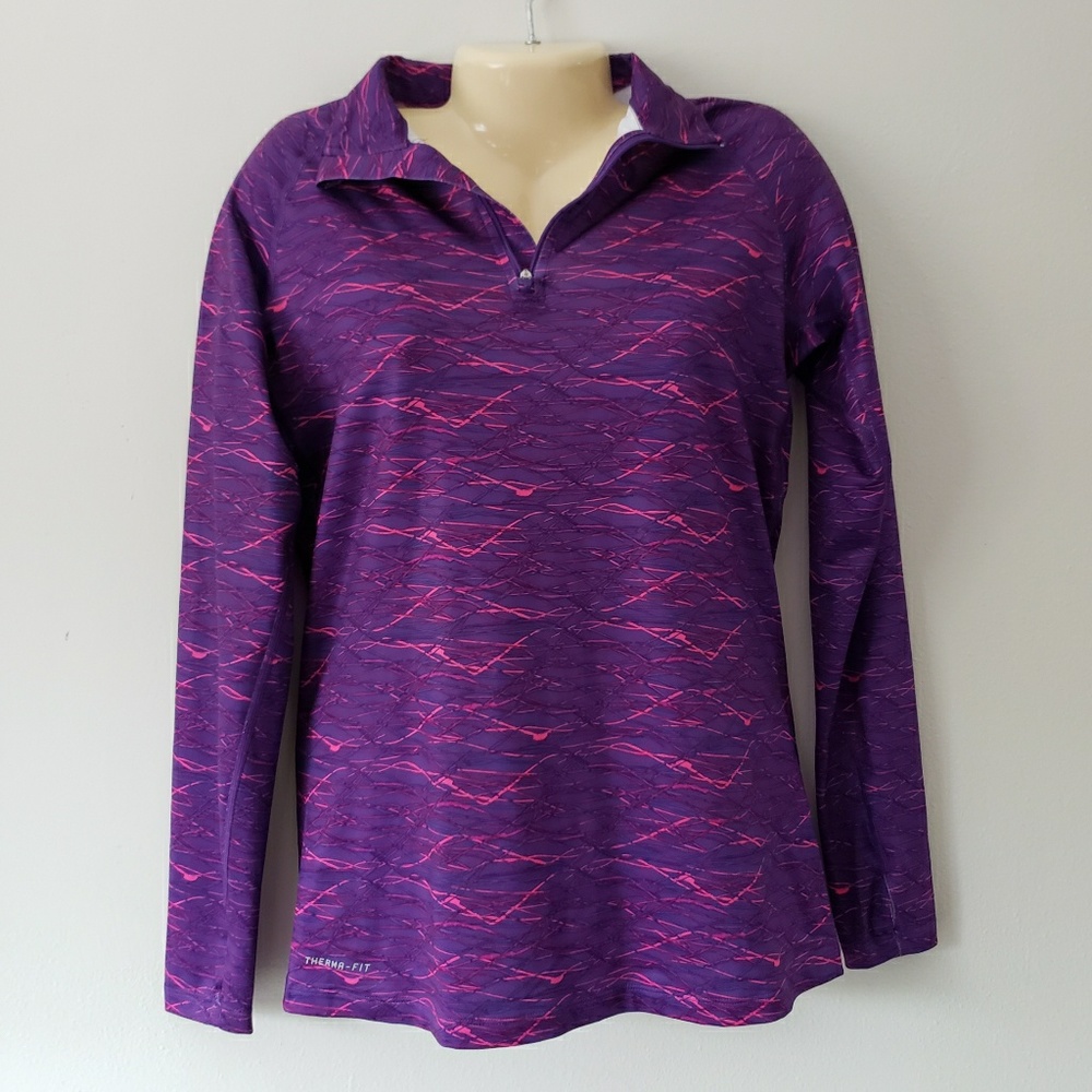 Nike ProCombat DriFit Purple Pullover Zip Jacket